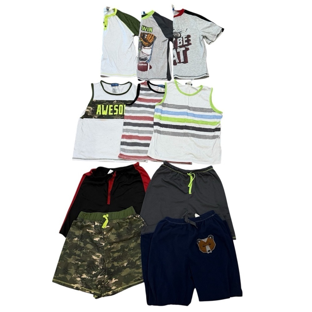 Saint Eve Boys Lot to 12 Pieces Pajamas Mix and Match Sets Size Large 14